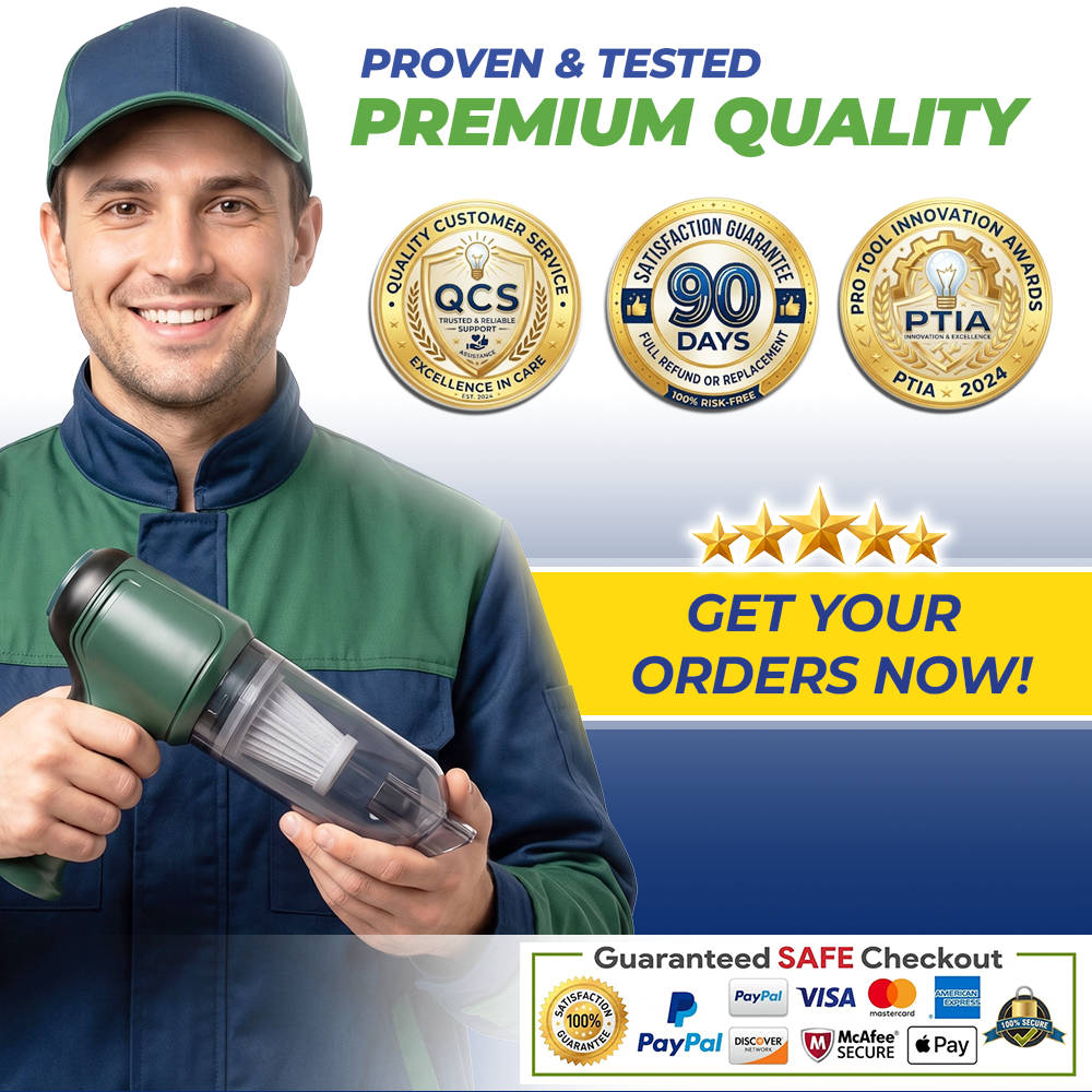 momukee® TurboClean 3-in-1 Handheld Vacuum