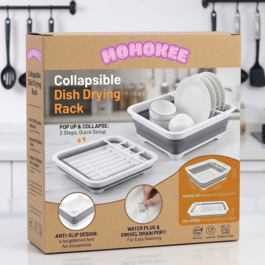 Momokee® Collapsible Dish Drying Rack