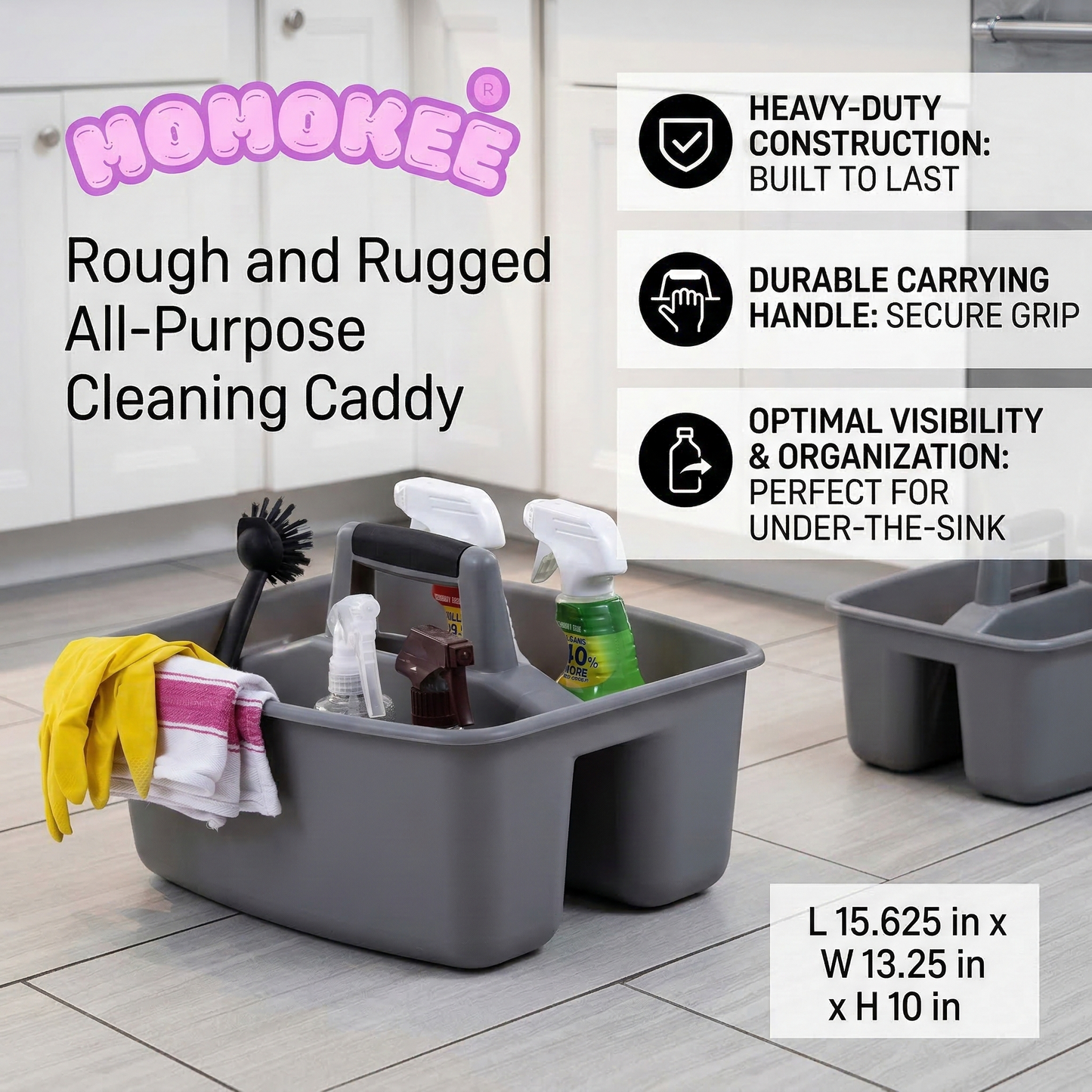 Momokee® Rough and Rugged All-Purpose Cleaning Caddy