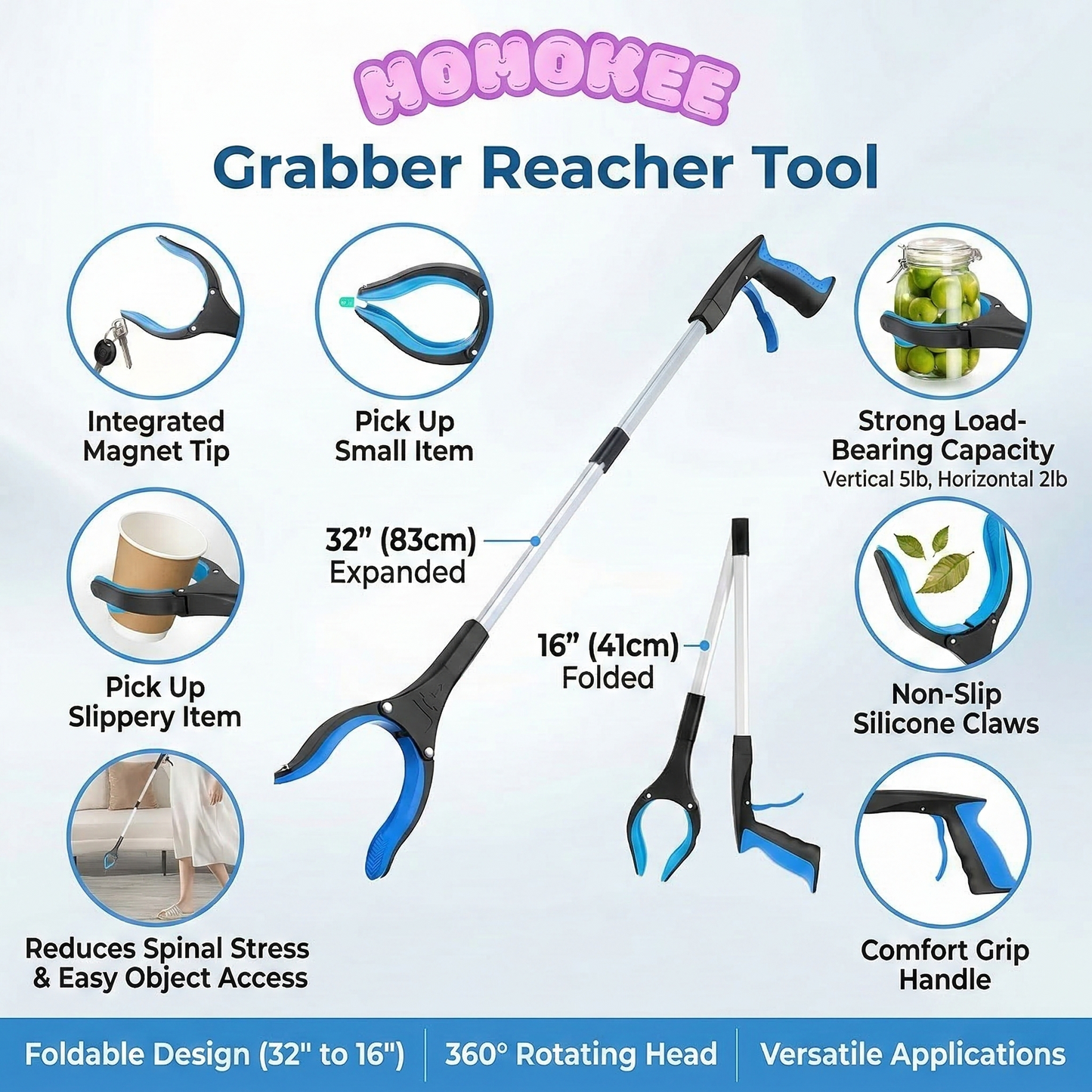 Momokee® Grabber Reacher Tool