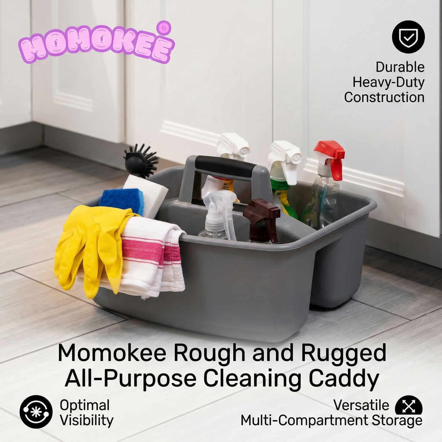 Momokee® Rough and Rugged All-Purpose Cleaning Caddy