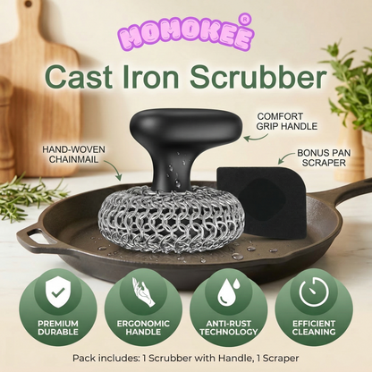 Momokee® Cast Iron Scrubber