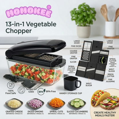 Momokee® 13-in-1 Vegetable Chopper