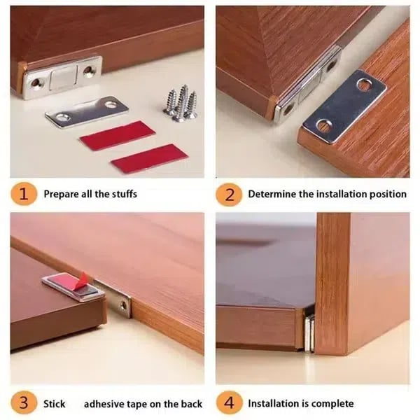 Momokee® Ultra-Thin Invisible Cabinet Door Magnets