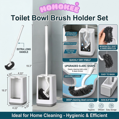 Momokee® Toilet Bowl Brush Holder Set