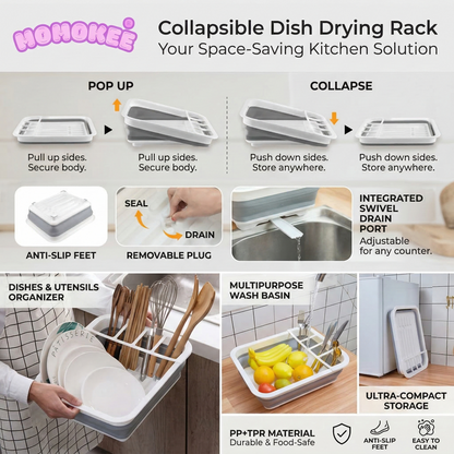 Momokee® Collapsible Dish Drying Rack