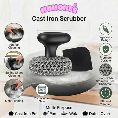Momokee® Cast Iron Scrubber