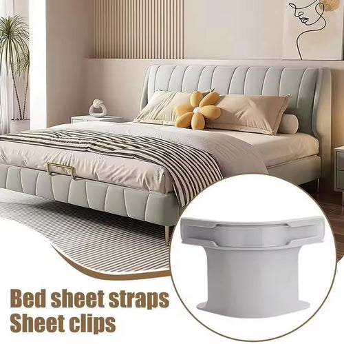momokee® Fitted Bed Sheet Holders Firm Sheet Grip 𝘸𝘪𝘵𝘩 𝘐𝘯𝘷𝘪𝘴𝘪𝘣𝘭𝘦 𝘚𝘵𝘳𝘪𝘱𝘴