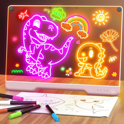 Momokee® Neon Glow Drawing Board 💡