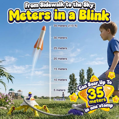 Momokee® Children's Foot-stepping Rocket Toy