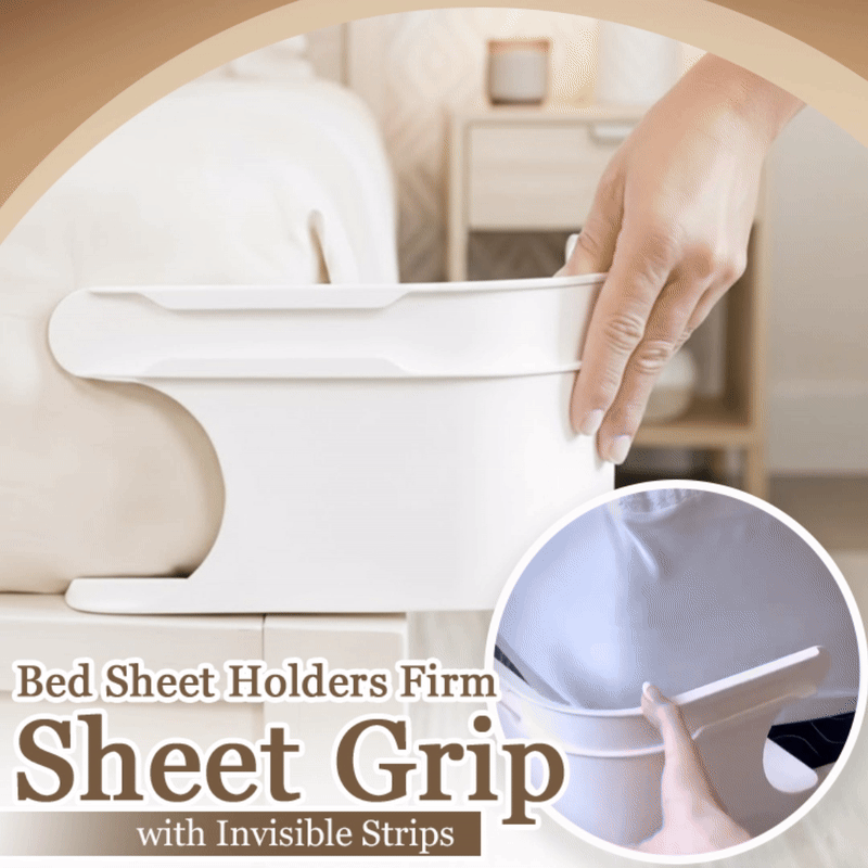Momokee® Fitted Bed Sheet Holders Firm Sheet Grip with Invisible Strips