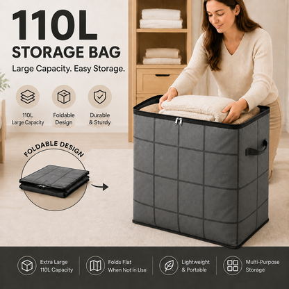 momokee® XXL Foldable Easy Move Storage Bag with Handles