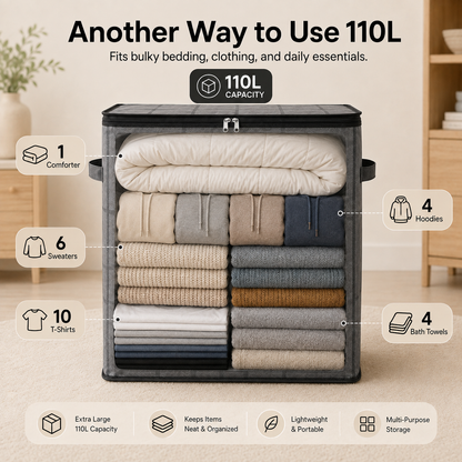 momokee® XXL Foldable Easy Move Storage Bag with Handles