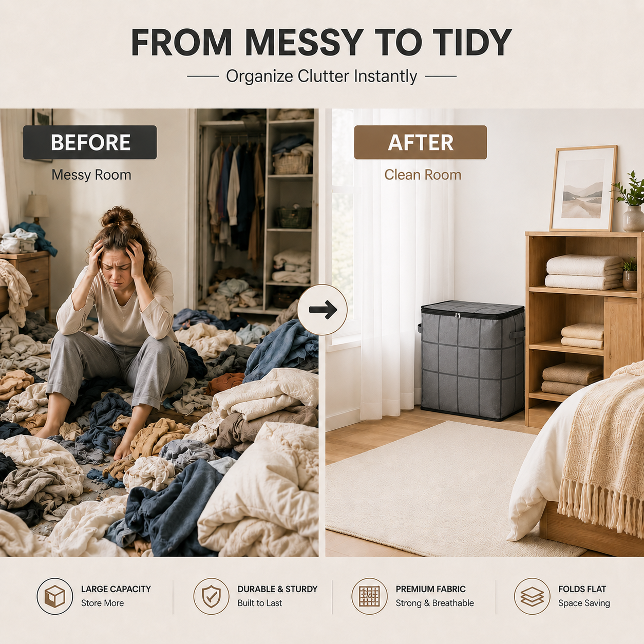 XXL Foldable Easy Move Storage Bag