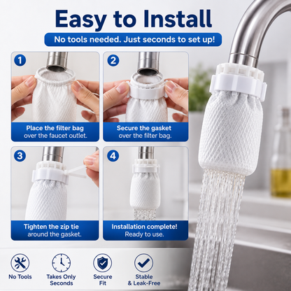 momukee® Faucet Filter with Zip Tie