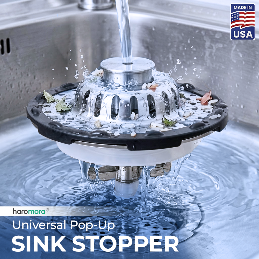 momokee® Universal 3-in-1 Pop-up Sink Stopper