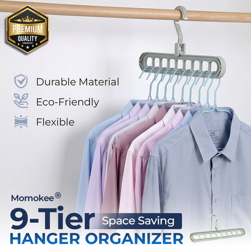 Momokee® 9-Tier Space Saving Hanger Organizer