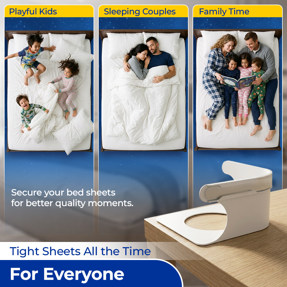 Momokee® Hidden Fitted Bed Sheet Holders