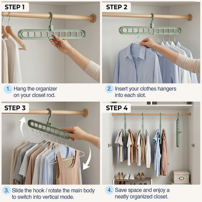 Momokee® 9-Tier Space Saving Hanger Organizer