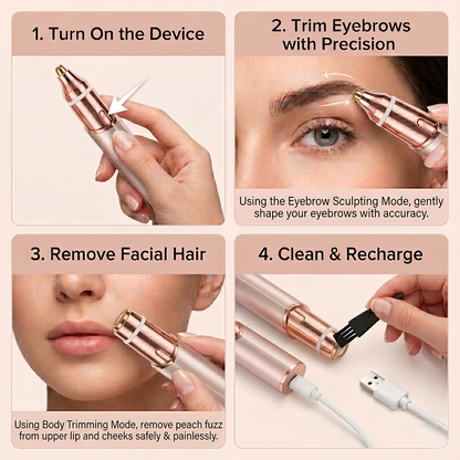 momokee® 2-in-1 Electric Facial & Eyebrow Trimmer