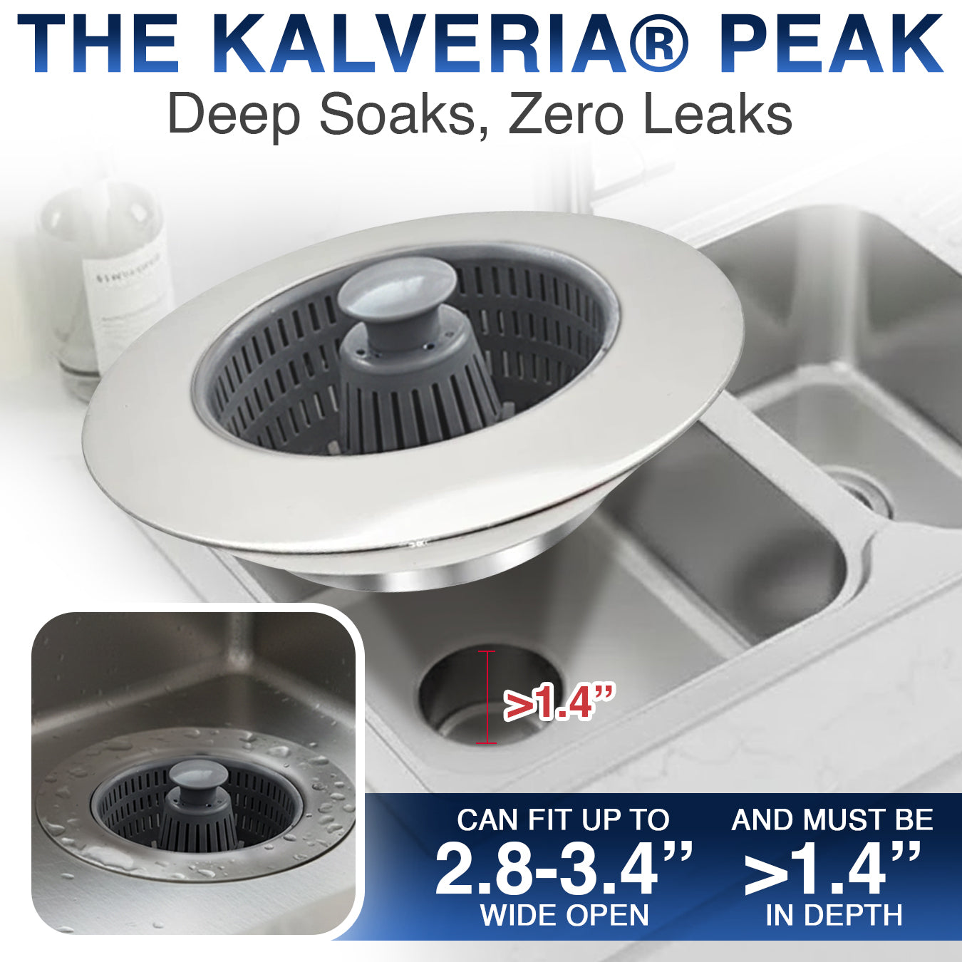 Momokee® Kitchen Sink Drain Strainer and Stopper 💦