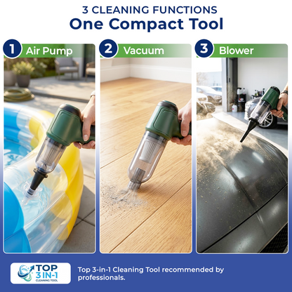 momukee® TurboClean 3-in-1 Handheld Vacuum