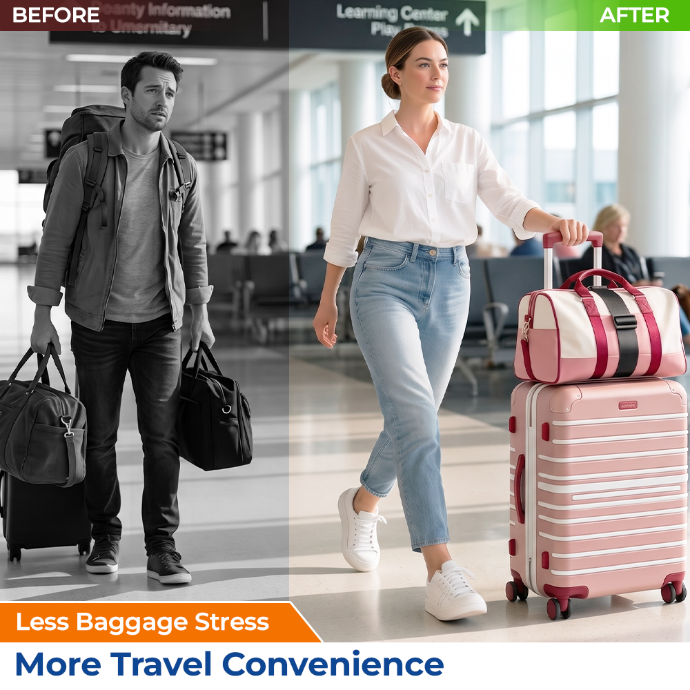 Momukee® Adjustable LuggageLock Bungee