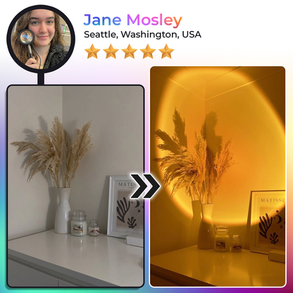 momokee® 16-Color RGB Sunset Projector Lamp