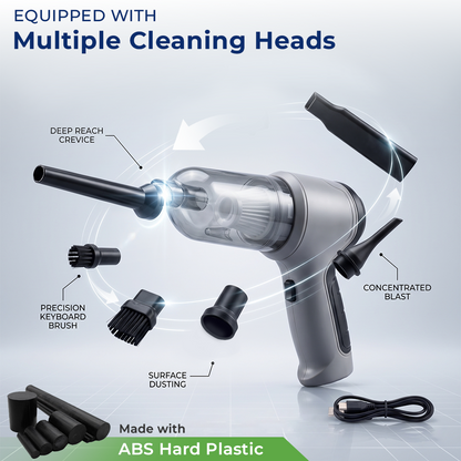 momukee® TurboClean 3-in-1 Handheld Vacuum