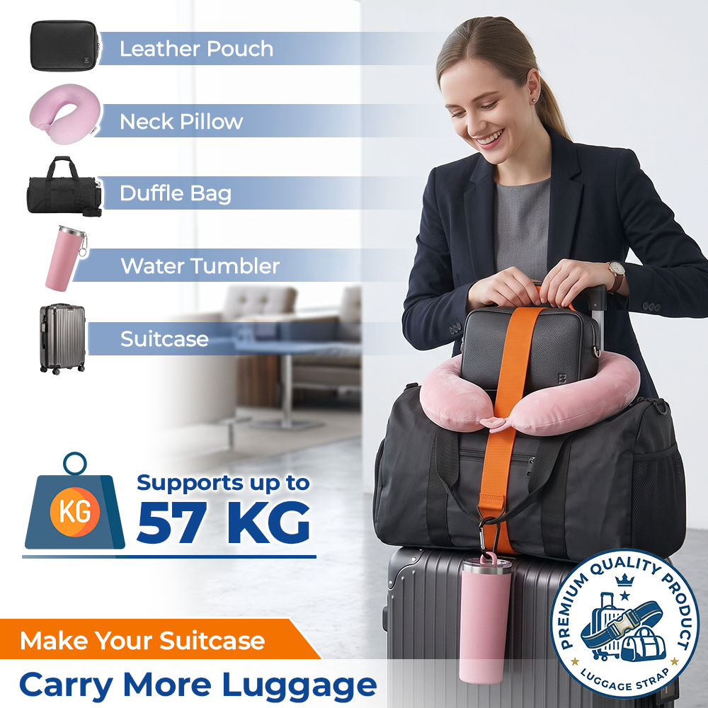 Momukee® Adjustable LuggageLock Bungee