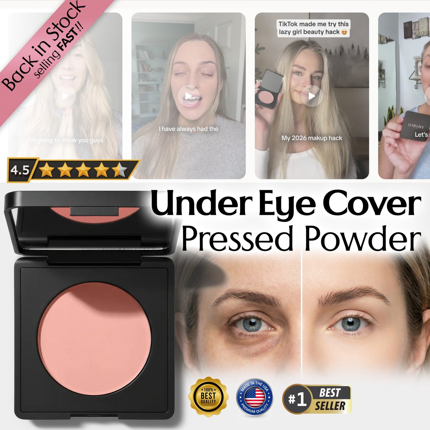 momokee® Under Eye Cover Pressed Powder