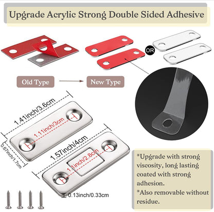 Momokee® Ultra-Thin Invisible Cabinet Door Magnets