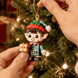 Mini 3D Christmas Brick Ornament 24-Days Countdown Gift