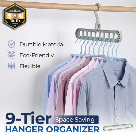momukee® 9-Tier Space Saving Hanger Organizer
